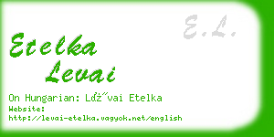 etelka levai business card